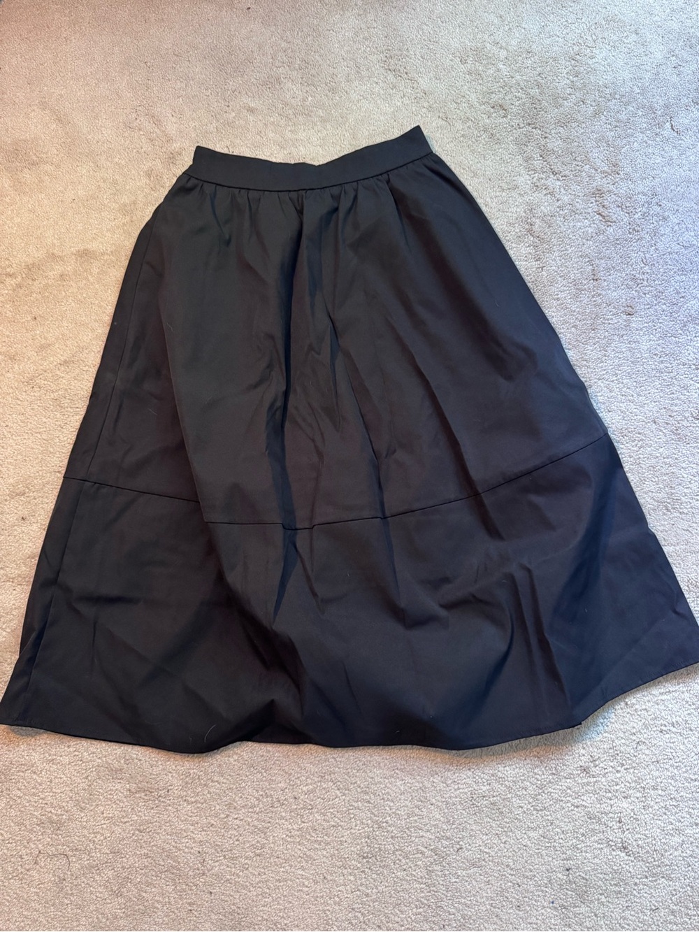 Chicwish Black A-Line Midi Skirt